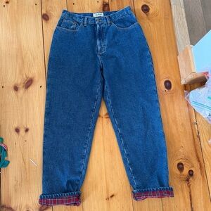 L.L. Bean Flannel Lined Jeans